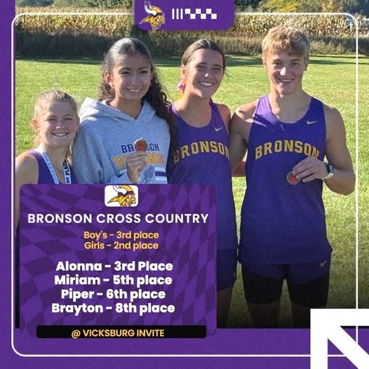 Bronson CC teams run at Vicksburg Dave Smith Inv.